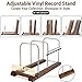 Onmiwod Vinyl Record Holder for 75 LPs, Light Up Now Playing Vinyl Record Stand, Wooden Album Storage Organizer, Album Holders for Records Display, Accessories Gifts for Music Lovers