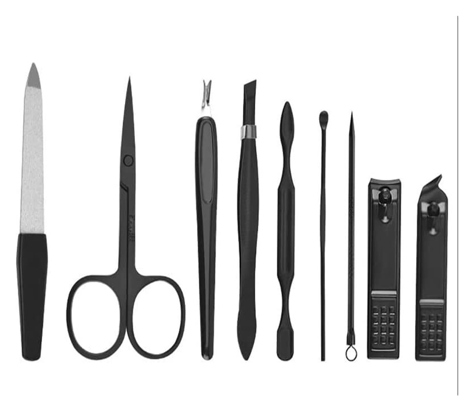 Kit de manucure, Coupe-Ongles Professionnel, Ciseaux, Pince à épiler, Cure-Oreilles, Outils Multifonctions pour Le Soin Quotidien des Mains et des Pieds (Rouge)