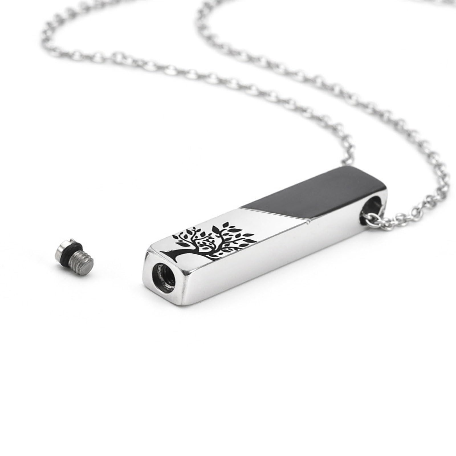 Tsophreniq Pet Cremation Jewelry for Ashes Memorial Keepsakes Urn Necklace Memorial Urn Pendants Necklace