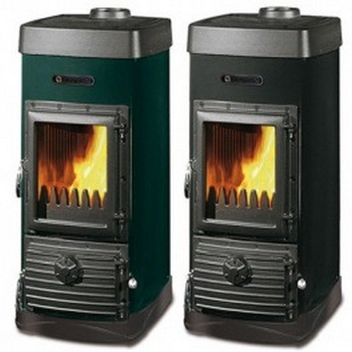 Estufa de fuego max continua negro panorama