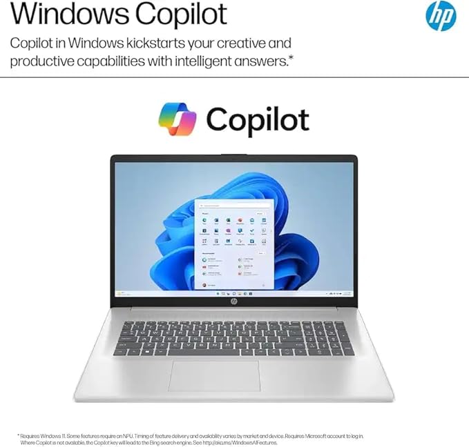 HP Laptop 17.3" AMD Ryzen 5 64GB RAM 2TB SSD Windows 11 Pro miniatura 5
