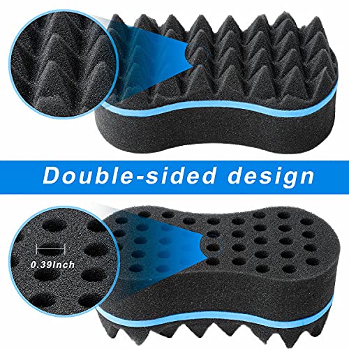 Supaze 3Pcs Hair Styling Set For All - Curl Brush, Twist Sponge For Textured Hair With Metal Pick thumb #2