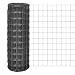 Produktbild vidaXL Gartenzaun 25x1m 100x100mm Grau Gitterzaun Wildzaun Maschendraht Zaun