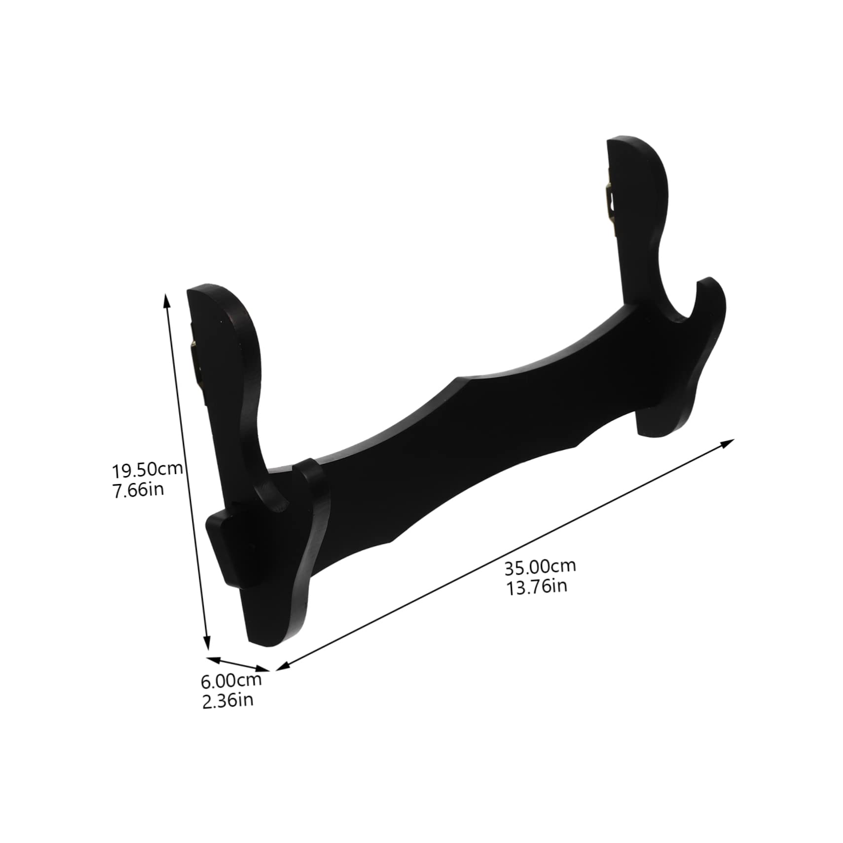 Toddmomy Metal Wall Shelves Sword Stand Wall-mounted Flute Holder Sword Display Rack for Home