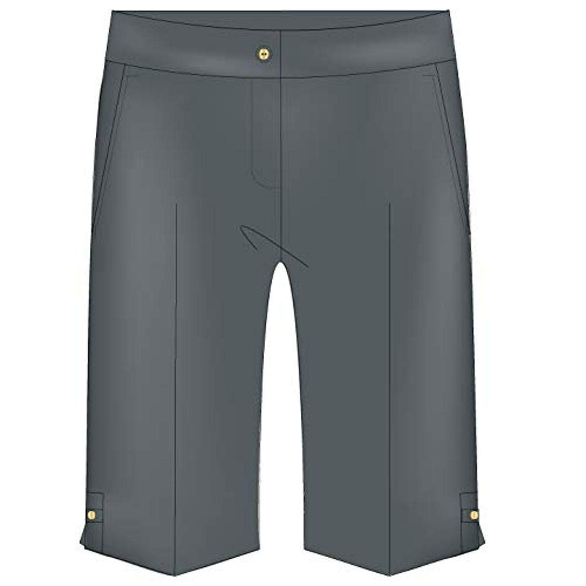 EP New York womens Melange Tech Tab Hem Detail Short Short