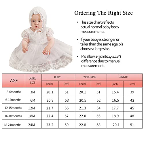 Limlope Baby Girls Embroideries Baptism Dresses 3Pcs Formal Flower Christening Special Occasions Gown Outfit For Party Wedding #TOP1