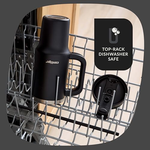 Image of Contigo Streeterville Leak-Proof, 30oz Tumbler, Cold for up to 29 hours, Stainless Steel, Licorice
