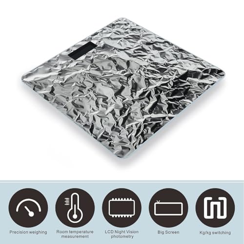 Báscula Digital de Baño con Vidrio Templado y LCD miniatura 3