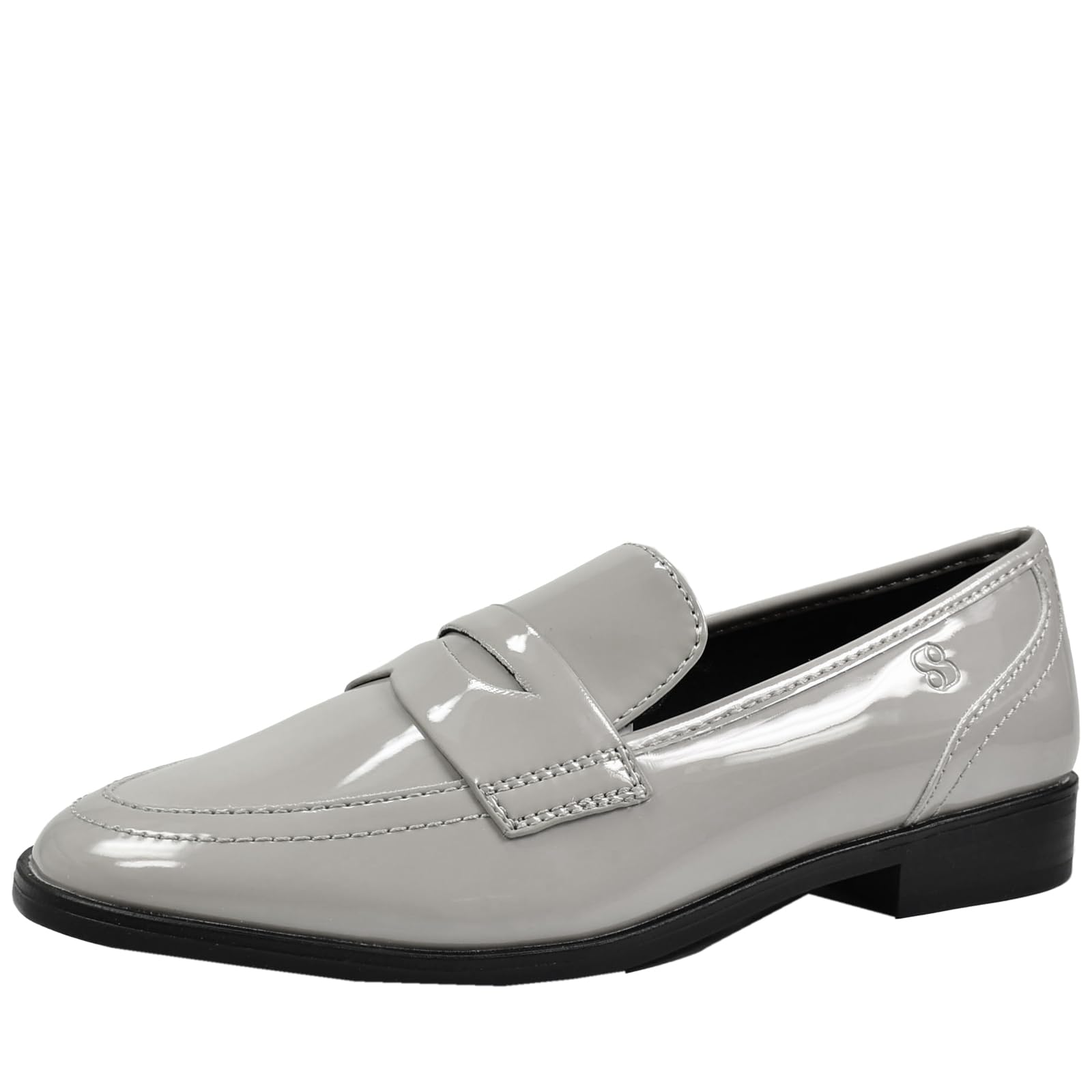 s.Oliver Damen Loafer ohne Absatz Lack Spitz