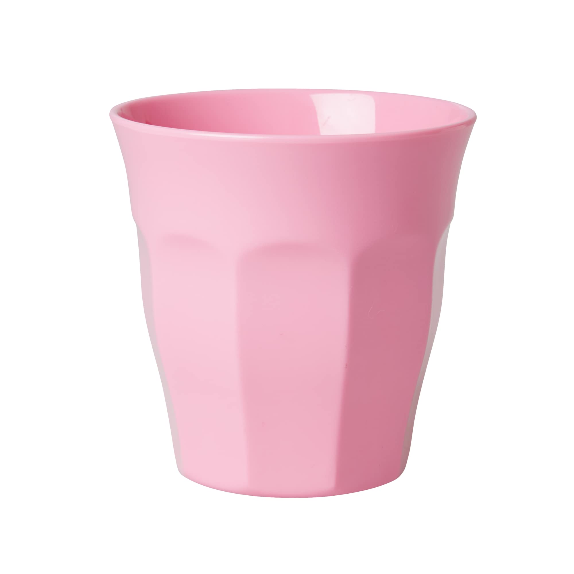 RICE Melamin Becher Medium einfarbig, Dark Pink