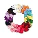 Foxnovo Hair Clips Hair Pin Hair Bows for Teens 20 Colors Alligator Clip -Grosgrain Ribbon