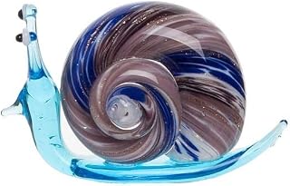 Beachcombers B22477 Multi Swirl Snail Glass Art, 2.56-inch Length