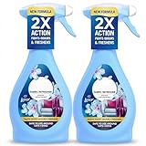 Febreze Lenor Spring Awakening Fabric Refresher Spray 385ml x2 – Odour Eliminating Fabric Refresher with 2X Action, Long Lasting Freshness up to 24 Hours, Ideal for Sofas Carpets Curtains & Pet Homes