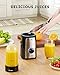 SANGCON 5 in 1 Blender and Food Processor Combo for Kitchen, Small Electric Food Chopper for Meat and Vegetable, 350W High Speed Blenders with 2 Speeds and Pulse for Smoothies and Shakes