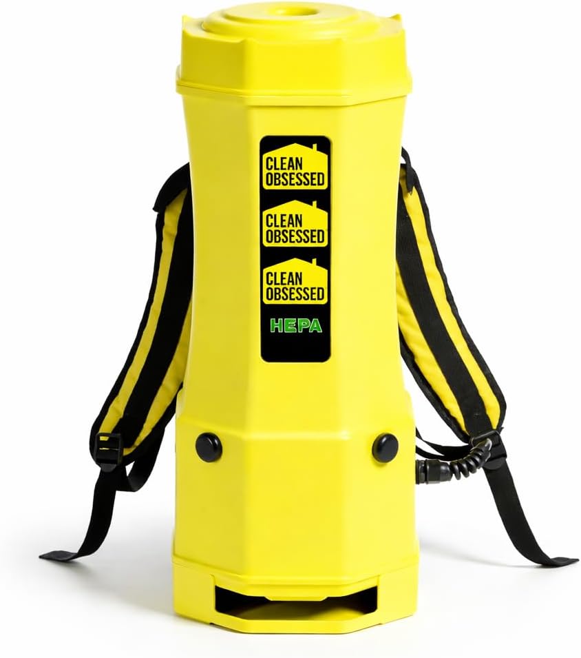 Clean Obsessed Commercial 10 Quart Backpack Vacuum Model CO10