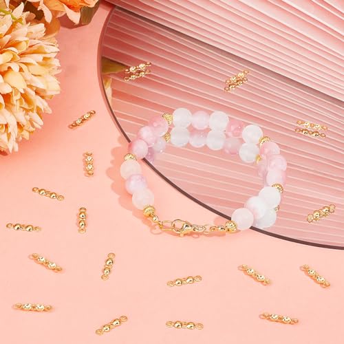 Beebeecraft 1 Box 20Pcs Bead Tips Knot Covers 18K Gold Plated Sterling Silver Clamshell Crimp Tips Beads Fold-Over Bead Covers Ends Caps for DIY Bracelets Necklaces (2mm Cup) - Image 4
