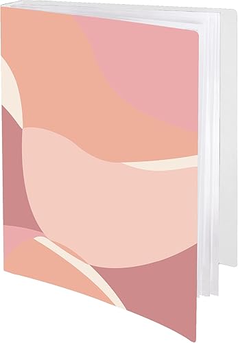 Carpeta con fundas de plástico con fundas de plástico, 60 libros de presentación de bolsillo de 8.5 x 11 pulgadas, pantalla de 120 páginas, carpeta