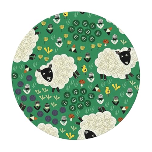 Nappe imperméable dessin animé mouton 120 cm protège-table maison