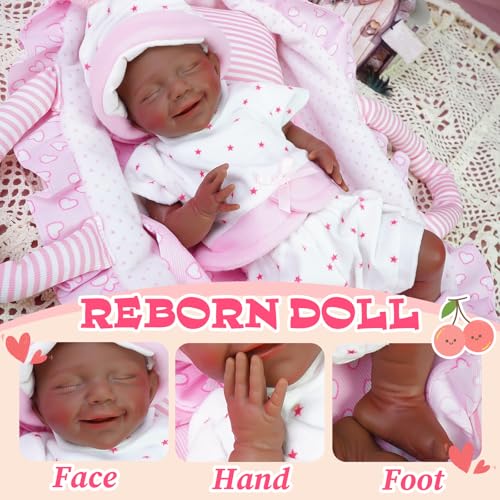 Muñeca Reborn Bebé Realista de Silicona 12 Pulgadas miniatura 4