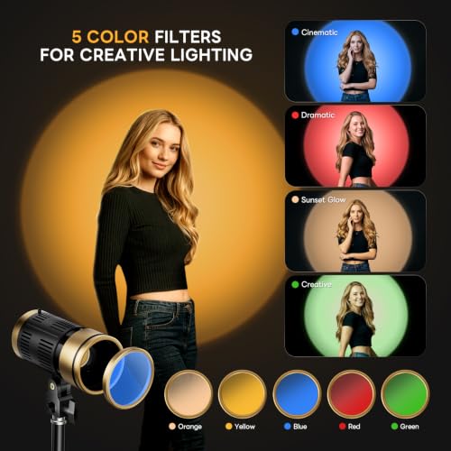 Foco de pelo NiceVeedi de 2800K-6500K para eliminar sombras oscuras en retratos 3