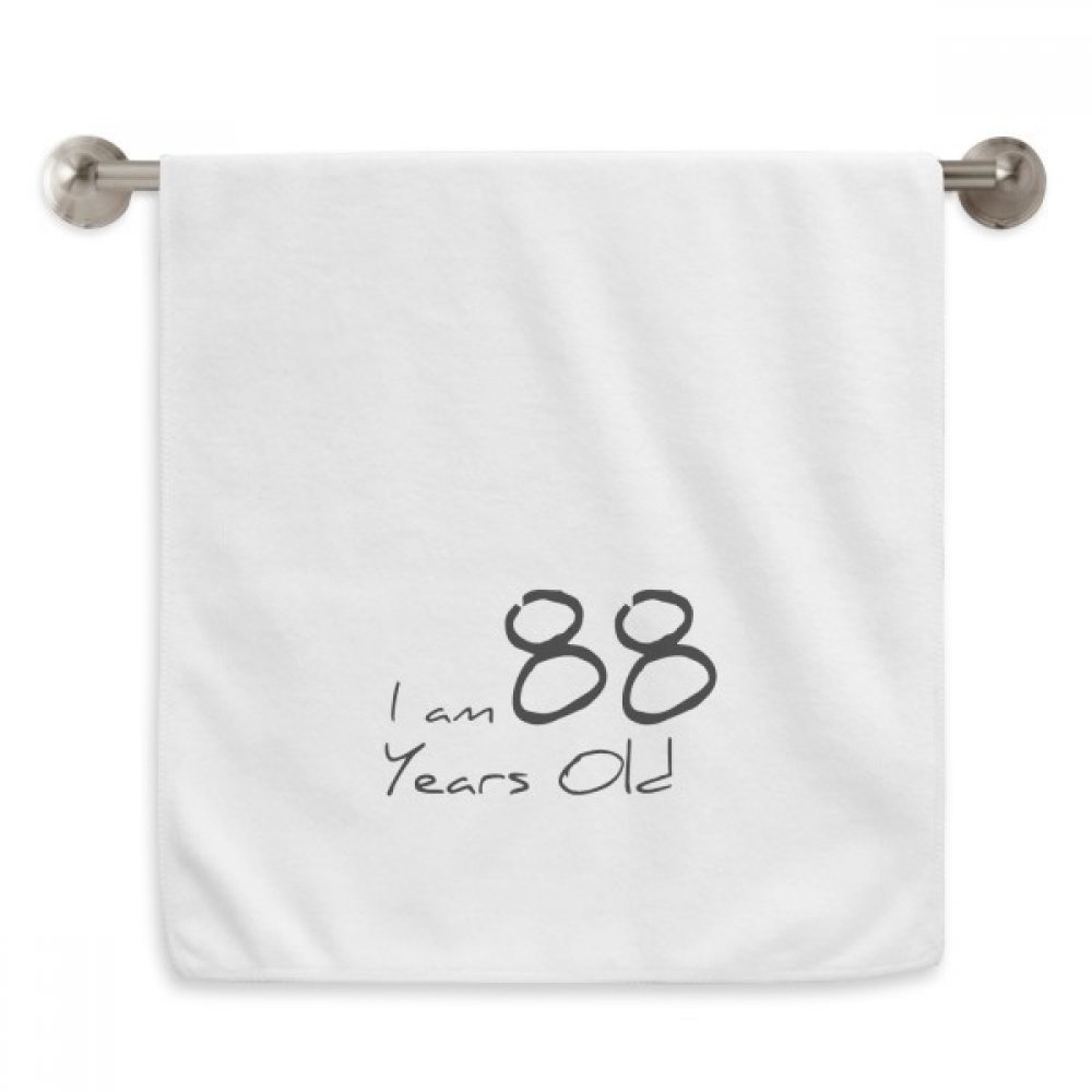 Serviettes de personnes âgées 13x29 pouces douces blanc DIYthinker 88 ans