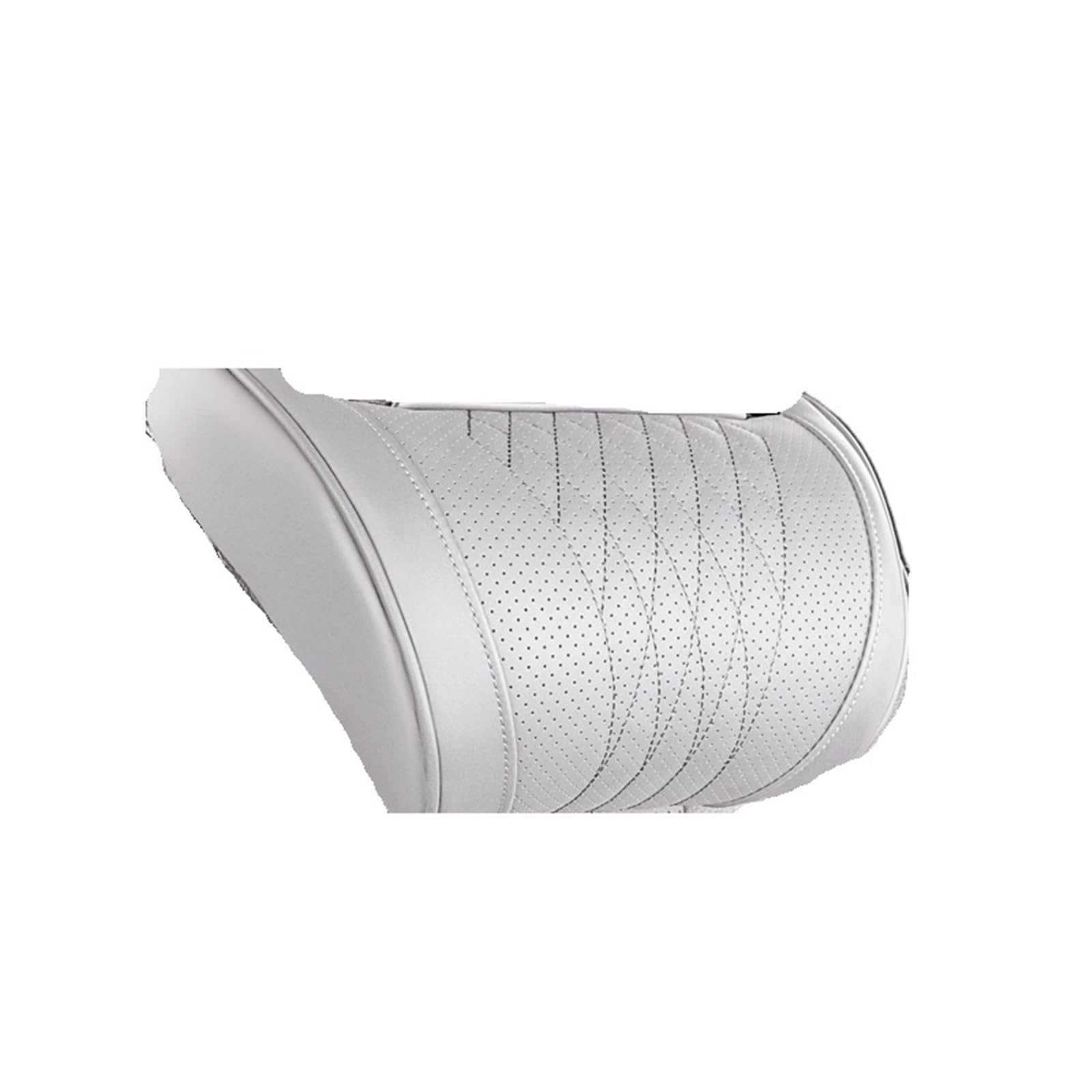 appui-tête de siège auto Appui-tête de voiture oreiller lombaire – Support de cou respirant, doux et confortable, universel 1 pièce(White Headrest)
