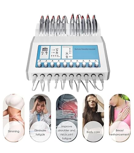 DERUIISSK 10 Channel Output Meridian Massager, Pulse Patch Device, acupoint Muscle Relaxation Massage - Thumbnail 6