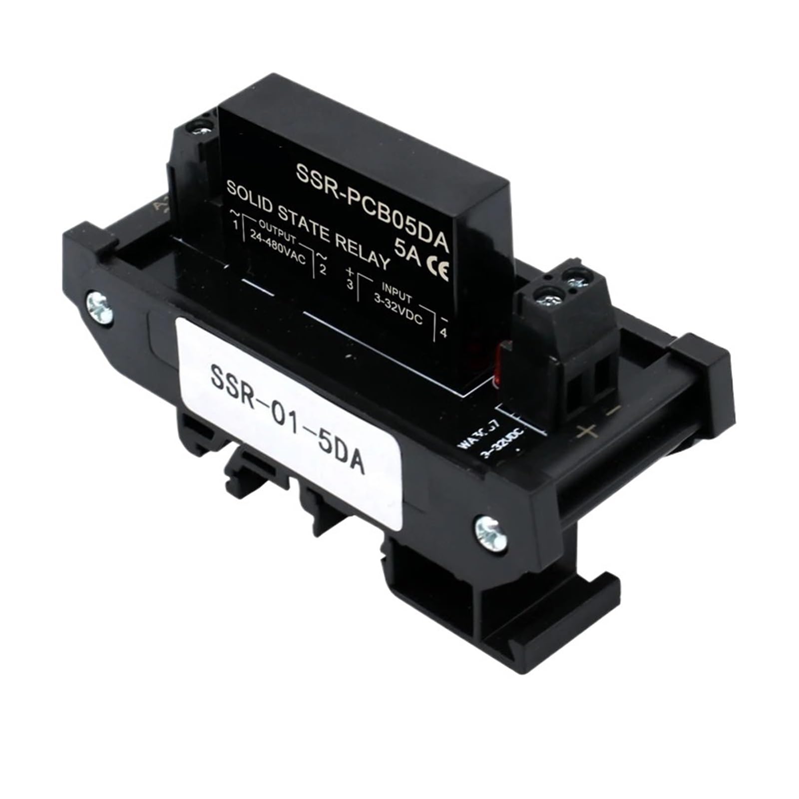 Relais Statique DIN 5A Anti Arc Électrique Commutation 1 Canal DC AC
