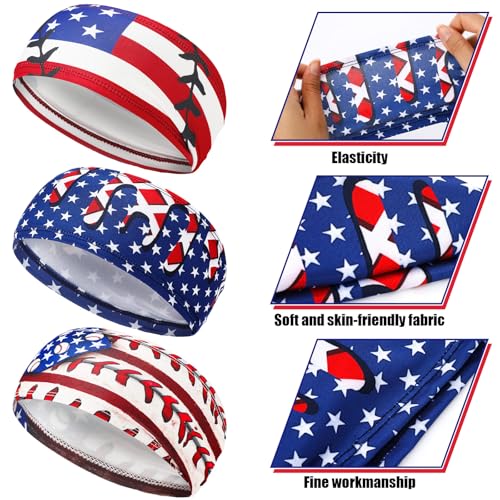 Image of Suncalla Teenager Baseball Headband Elastic Polyester Sweatband Multi Color for Basketball Football Golf Headscarf Baseball Stuff Women Men Accessory Team Gift