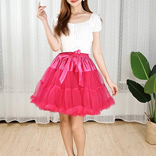 Image of Tutu Skirt as Well as Petticoat above Knee Underskirt Tulle Crinoline slip