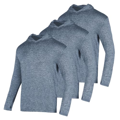 Pack Men's Sun Protection Hoodie UPF 30+ Long Sleeve Rash Guard