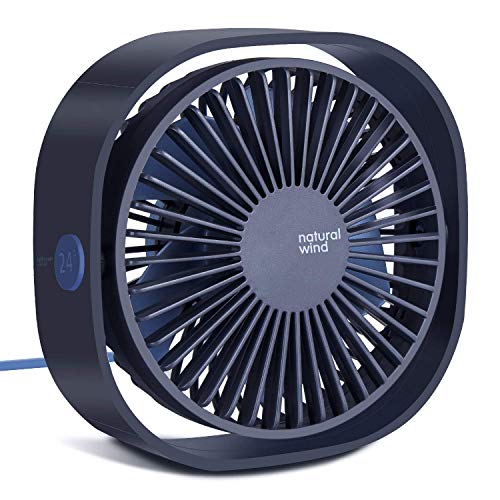Genérico Ventilador USB Typhoon Actualizado 3 Velocidades de Viento Rotación 360 Circulación Aire Silencioso para Oficina Residencia Universitaria Portátil Biblioteca