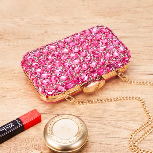 Image of Gemstone Clutch Purse, Rhinestone Purse | Evening Clutch for Women Wedding Party, Crystal Evening Bag for Women Evening