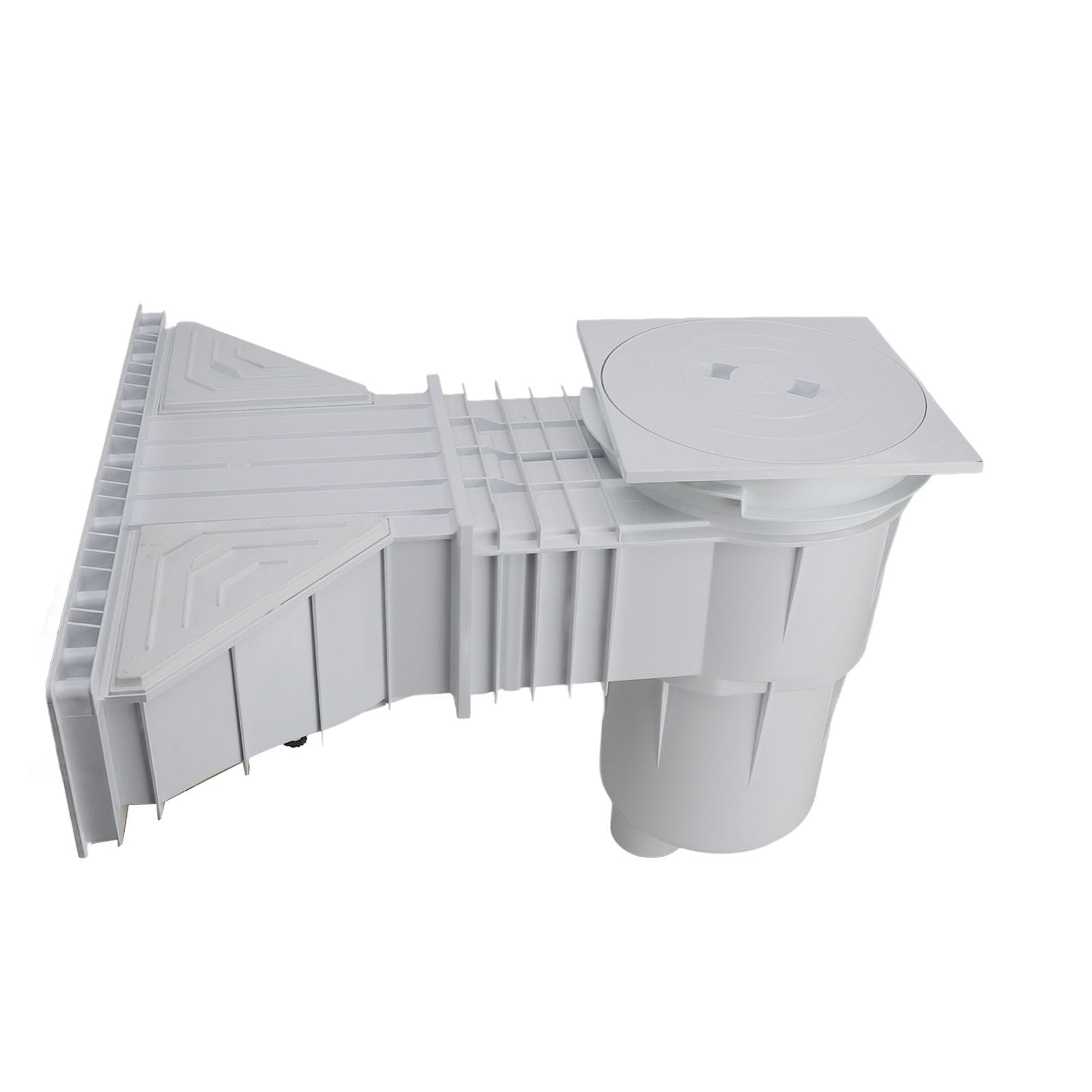 Kit de Skimmer pour Piscine Hors-Sol traversant Le Mur, Skimmer de en PVC à Large Ouverture, avec Une Ouverture de 50 cm, Nettoyeur à Skimmer Facile à Installer pour
