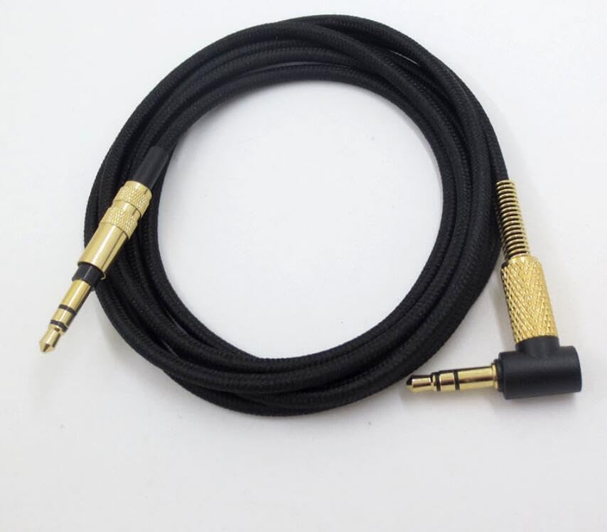 Coyktonty Replacement Headphones Cable Compatible for ATH ANC9, ANC20, ANC25, ANC27, ANC27x, ANC29, AR3is, MSR7BK, MSR7GM, MSR7NC, OX7AMP, SR5BK 3.5mm Interface Audio Adapter (Without Remote Control)