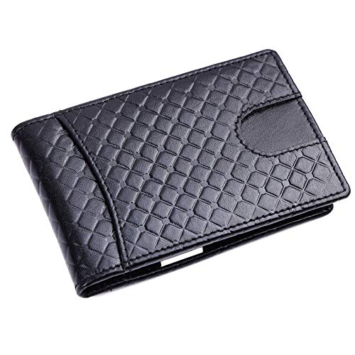 Image of Brooklyn Bridge Genuine Leather Money Clip Wallet for Men - Premium Slim RFID Protected Wallet with Cash Clip & Multiple Card Slots, Smart Front Pocket Design, Stylish Gift for Men