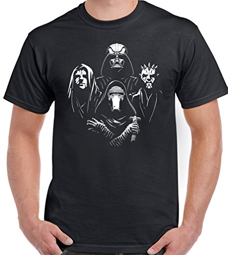 Camiseta para hombre Star Wars Rhapsody, diseño divertido negro negro X-Large