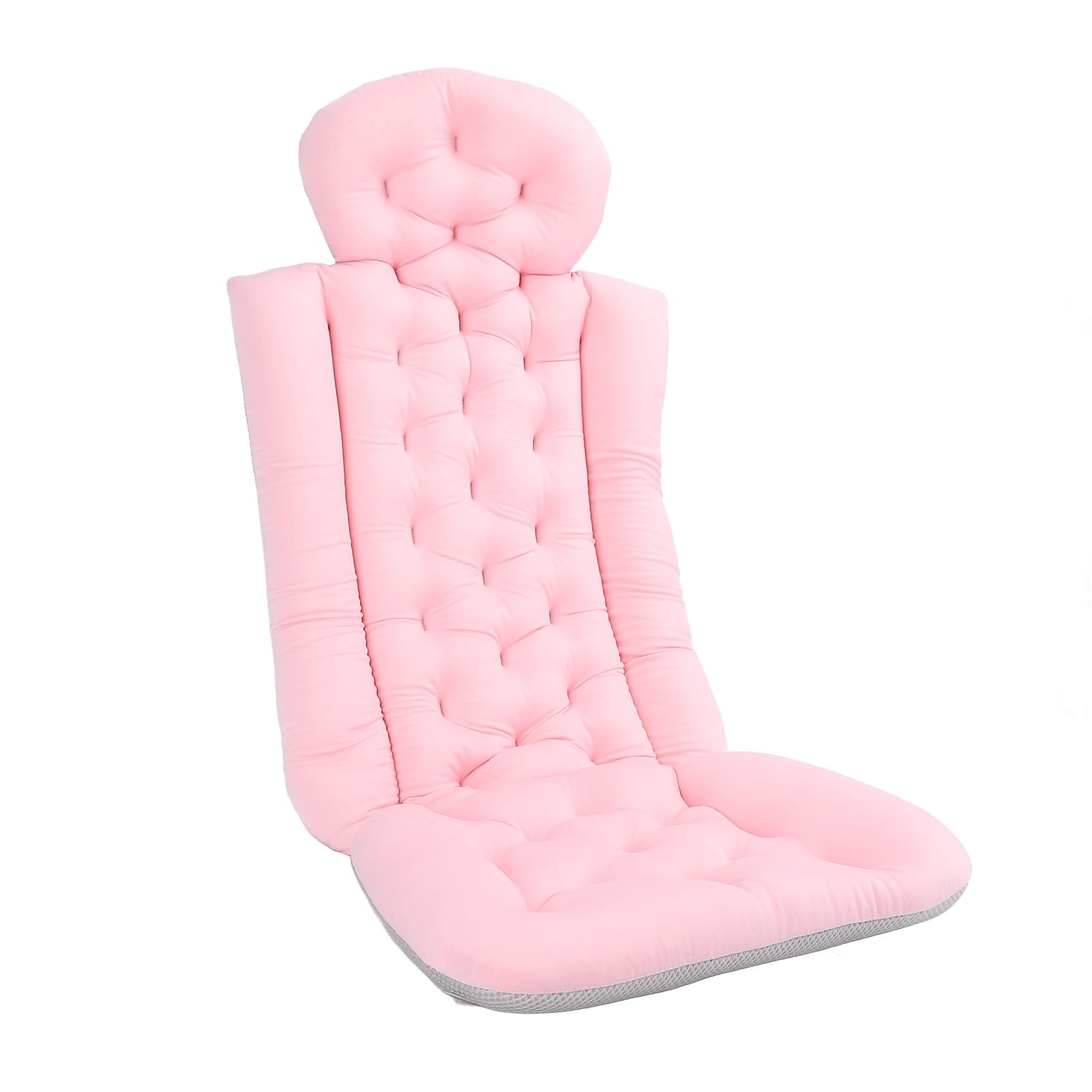 Domary Cuscino Bagno per Tutto il Corpo Ventosa Antiscivolo Fissaggio Poggiatesta Bagno Cuscino di Supporto per Collo e Spalla Design Ergonomico Particelle di Memory Foam Ad
