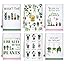 Boyiee Set Of 6 Floral Kitchen Towels Wildflower Dish Towels Butterfly - View #7