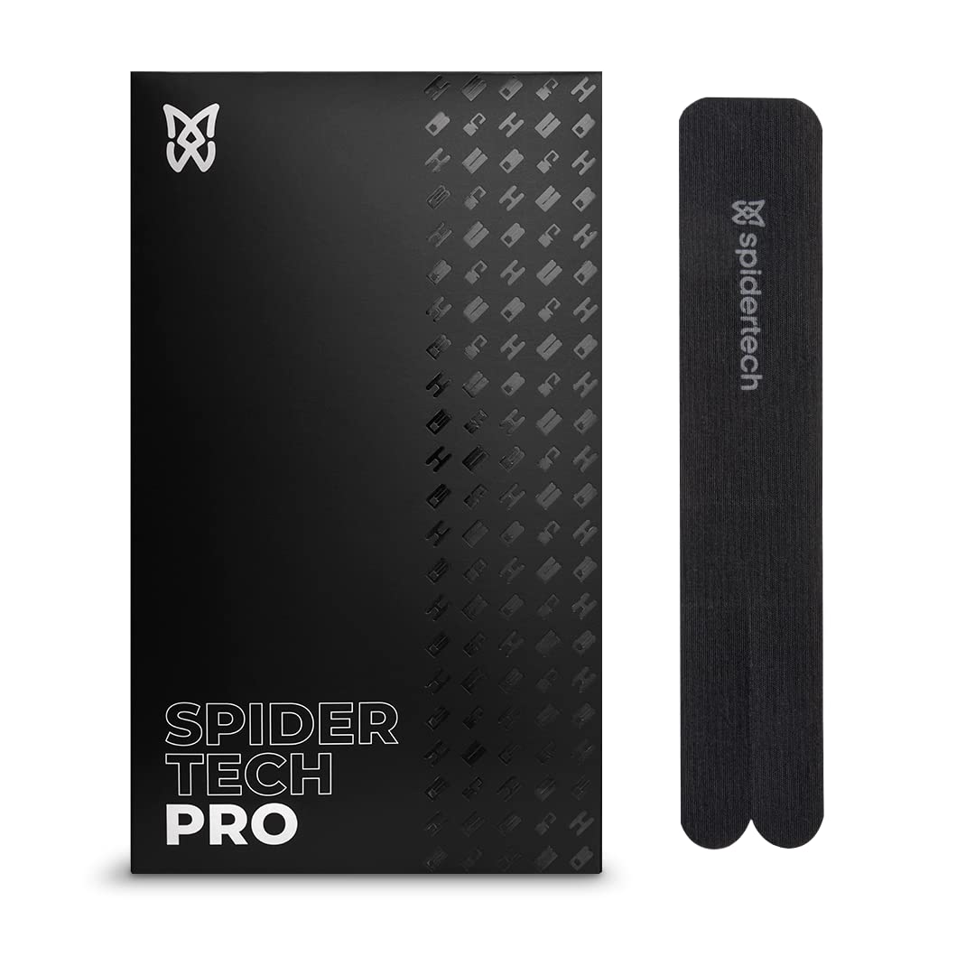 Spidertech Professional Pre-Cut Cotton Kinesiology Tape for Hip Support - for Athletes Sports Physiotherapists and Chiropractors Pain Relief