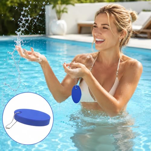 Image of Floating Keychain for Boat Keys, 4 Pack Waterproof Key Rings Pendant