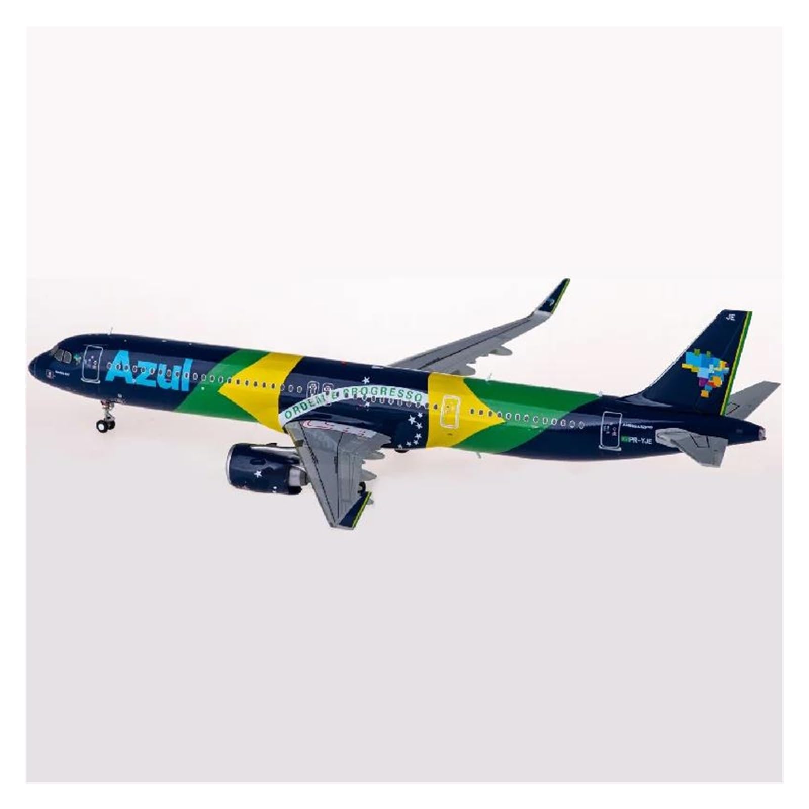 Modello in Piccola Scala Aerei 1:200 per G2AZU1085 A321neo PR-YJE Fonde sotto Pressione in Metallo Bilancia Aerei Souvenir Modello di Aviazione Kit di Costruzione di Modello