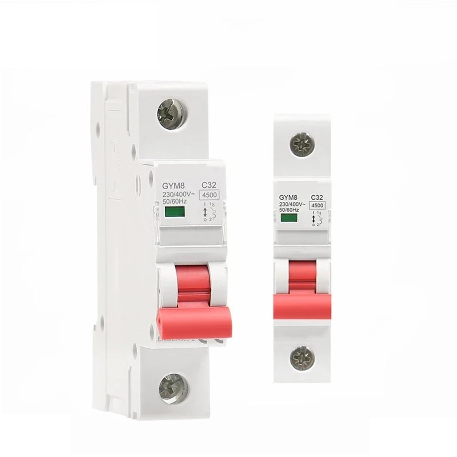 Einphasiger MCB 6A 10A 16A 20A 25A 32A 40A 50A 63A 220V/400V Mini-Leistungsschalter C-Kurve 1St (Size : 1 Pole C Curve, Color : 32A)