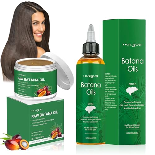 2 Piezas Aceite de Batana para el Cabello + Acondicionador Batana, Batana öl für haare, Crema para el Cabello Batana Oil Set para el Crecimiento del Cabello, Reparar el daño