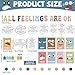 ZOIIWA Boho Mental Health Bulletin Board Decorations Set All Feelings are Ok Classroom Decor Back to School Emotion Inspirational Wall Decor Positive Cutouts for Counselor Therapy Calm Corner Supplie