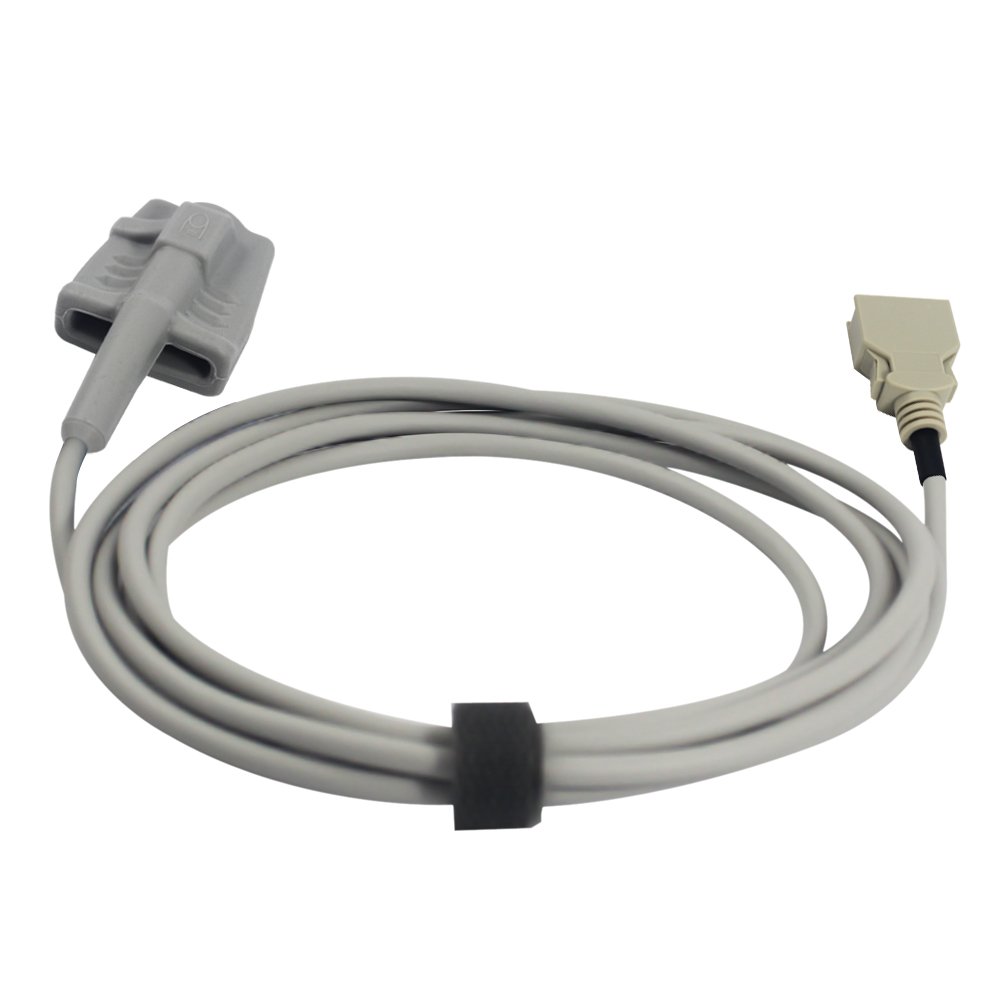 Sino-k Compatible para Masimo Sensor de Oxímetro de Pulso Adulto Suave 9.8 pies 14 Pines Conector FDA/CE Aprobado