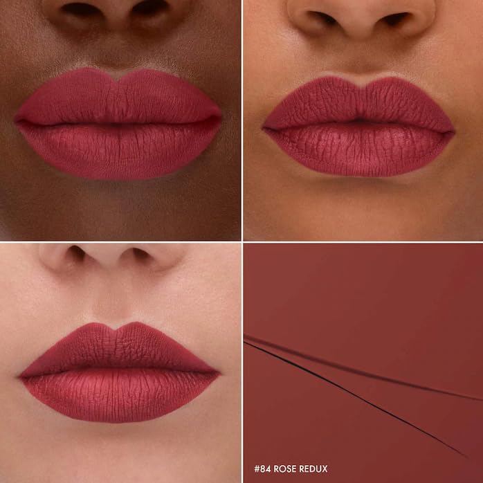 SEPHORA COLLECTION Cream Lip Stain 10HR Liquid Lipstick - 84 Rose Redux (.16 Fl Oz) - Image 3