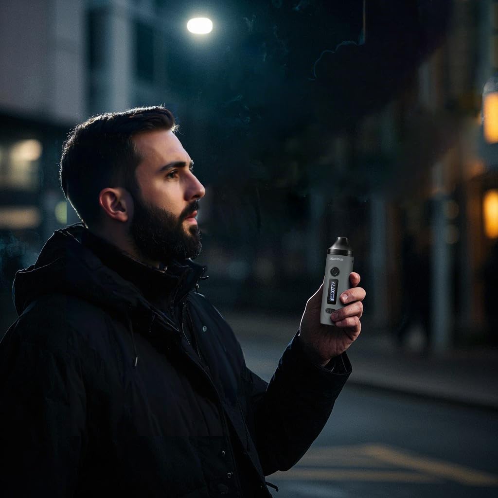 Vaporizer Kräuter | MEDGRAM Präzise Temperatureinstellung 93-220℃ | LCD Display | Magnetisches Slide-In-Mundstück | Einfache Reinigung