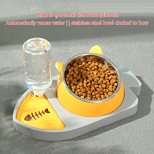 Fuente de agua 3 en 1 para mascotas con bowl inoxidable miniatura 6