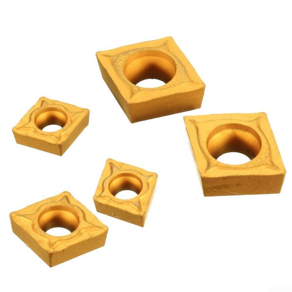 5 soportes para herramientas de torneado SCLCR de 7, 10, 12, 16 y 20 mm + 5 insertos de carburo CCMT